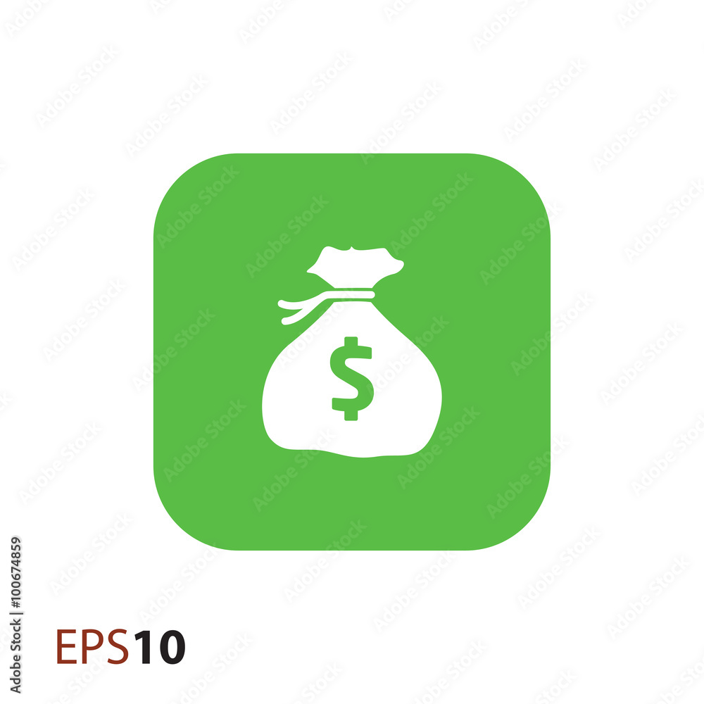 Bag with dollar sign icon for web and mobile Bag with dollar sign icon for web and mobile
