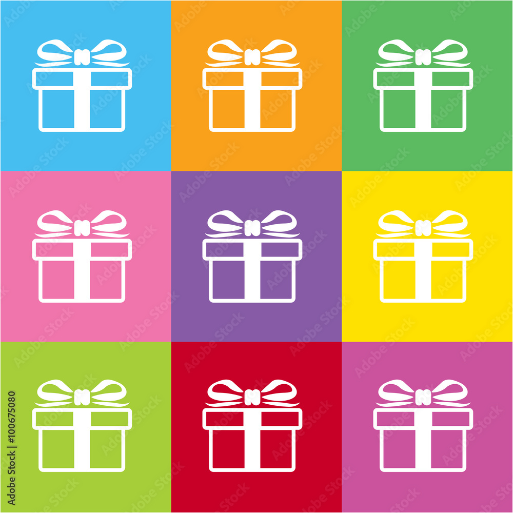 Gift box icon for web and mobile Gift box icon for web and mobile