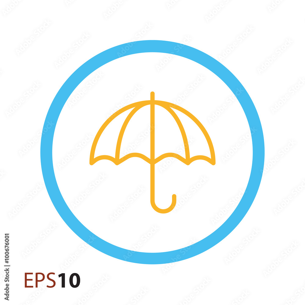 Umbrella icon for web and mobile Umbrella icon for web and mobile
