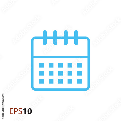 Calendar icon for web and mobile