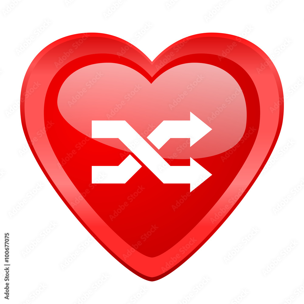 aleatory red heart valentine glossy web icon aleatory red heart valentine glossy web icon