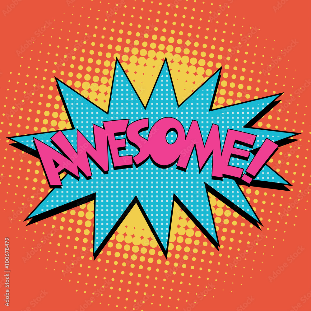 Awesome Comic Book Bubble Text Awesome Comic Book Bubble Text