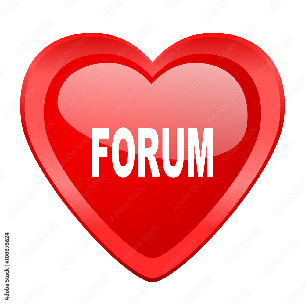 forum red heart valentine glossy web icon forum red heart valentine glossy web icon