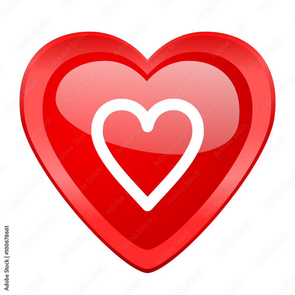 heart red heart valentine glossy web icon heart red heart valentine glossy web icon