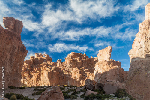 Rock formation called Italia perdida in Bolivia