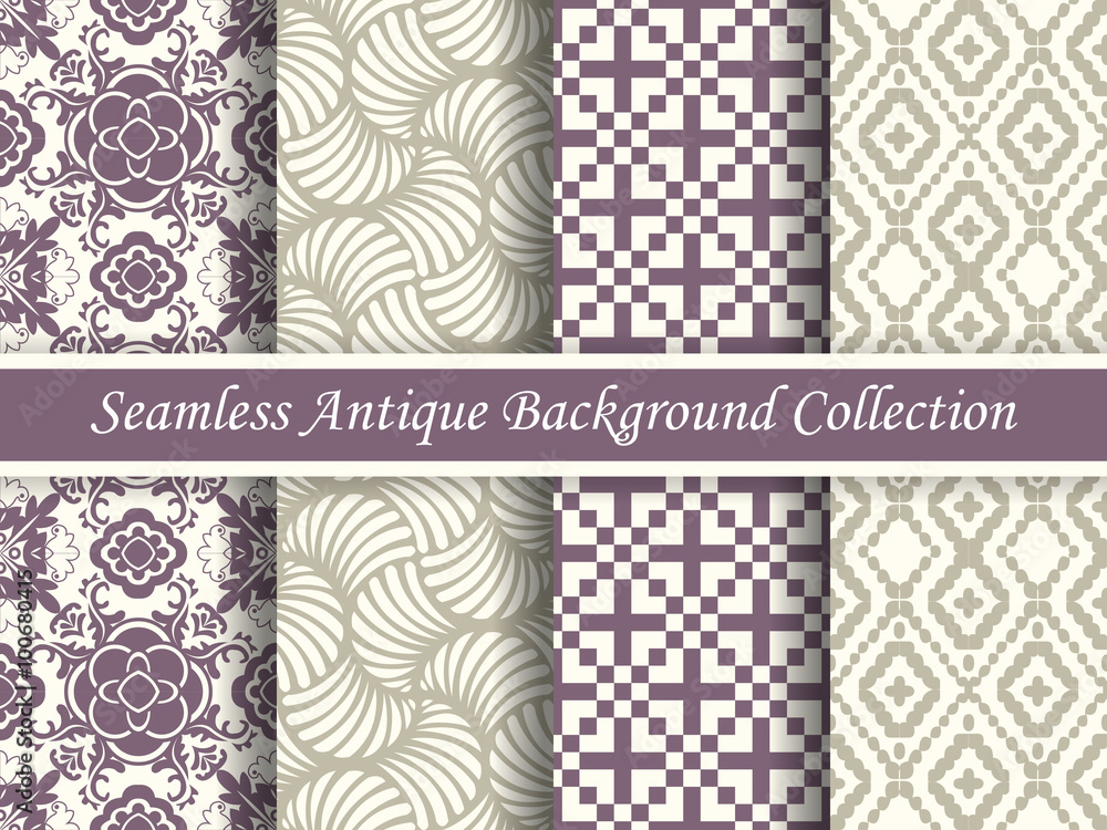Antique seamless background collection_94
