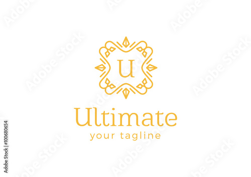 U Logo - Royal Crest Vintage Ornament