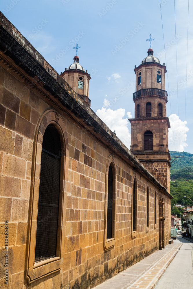 Santa Cruz cathedral in San Gil, Colombia