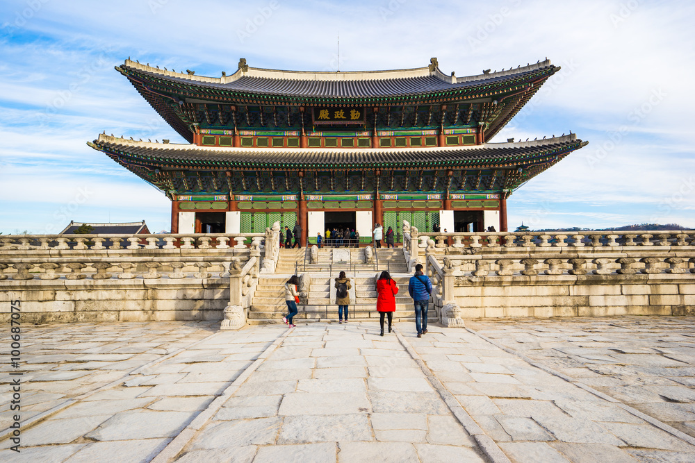 Obraz premium Gyeongbokgung Palace in Seoul, South Korea