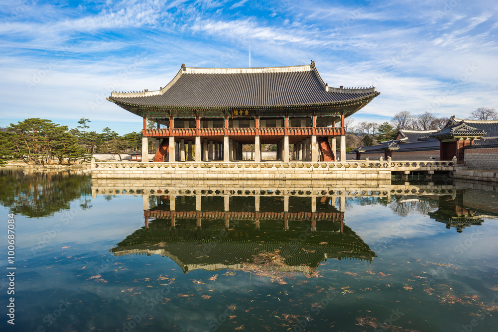 Obraz premium Gyeongbokgung Palace in Seoul, South Korea