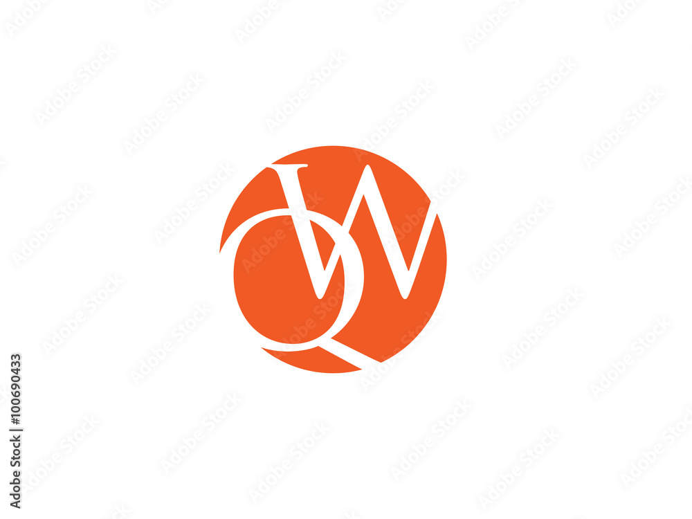 Double QW letter logo Double QW letter logo