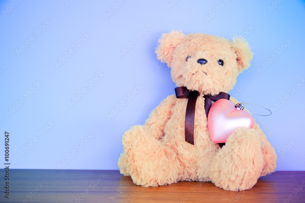 Teddy Bear toy with filter effect retro vintage style Stock Photo | Adobe  Stock