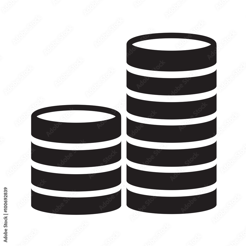 Flat icon of money vector icon Flat icon of money vector icon