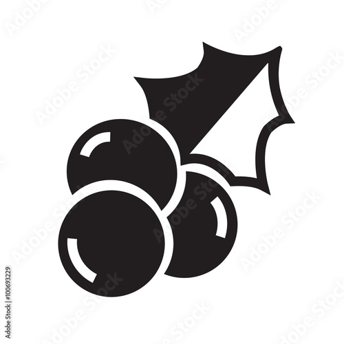 Vector illustration of isolated black and white store icon