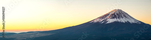Fototapeta Halna Fuji wschodu słońca Japonia panorama