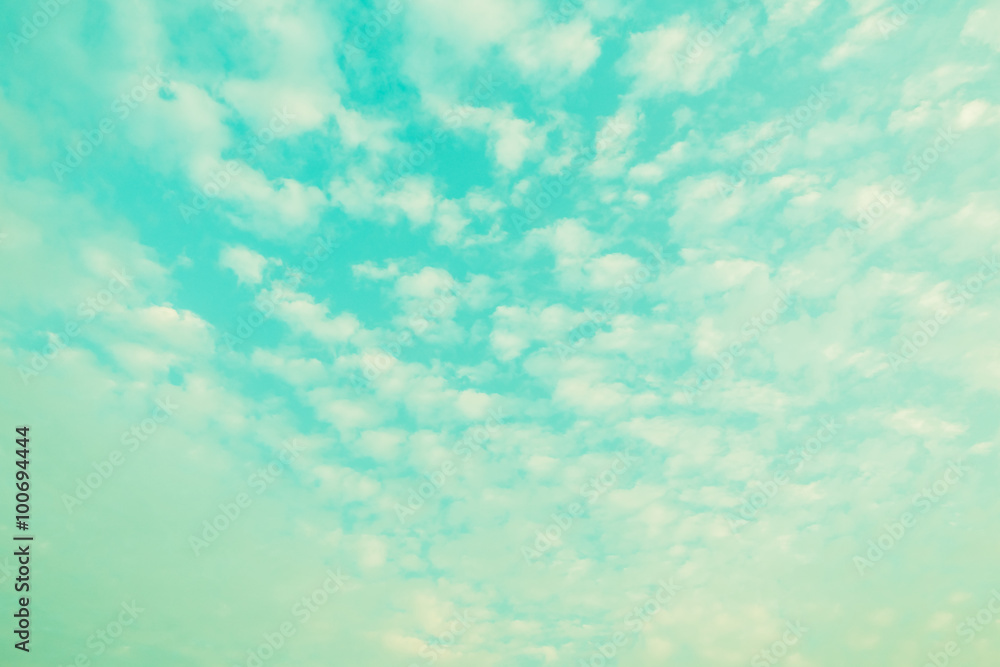 Vintage cloud on sky background