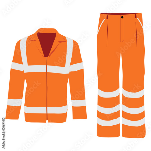 Worker pants and jacket