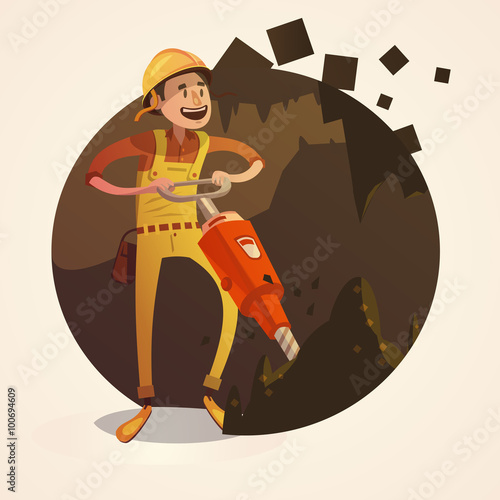Mining concept illustration
