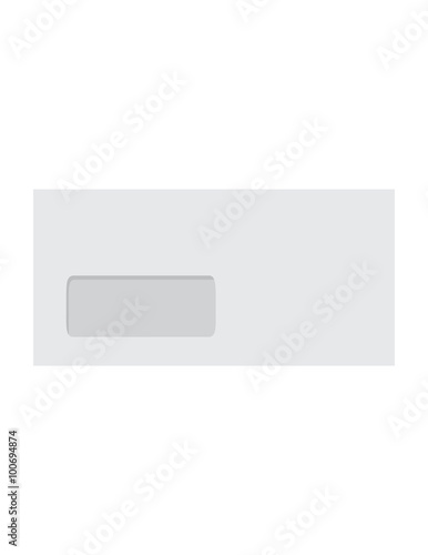 Closed white envelope