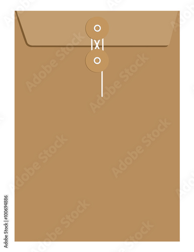 Brown sealed envelope