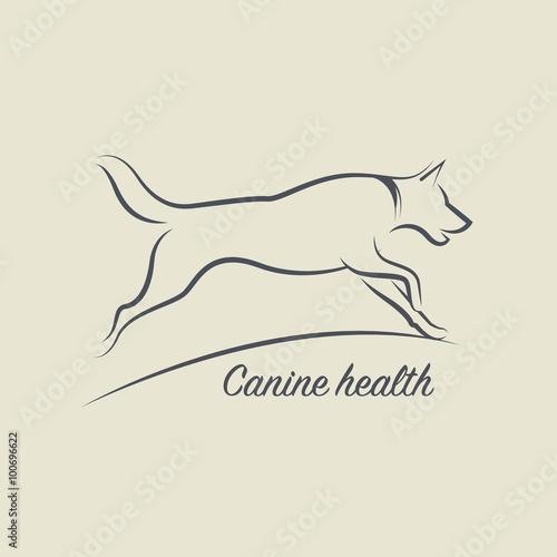 Dog health symbol