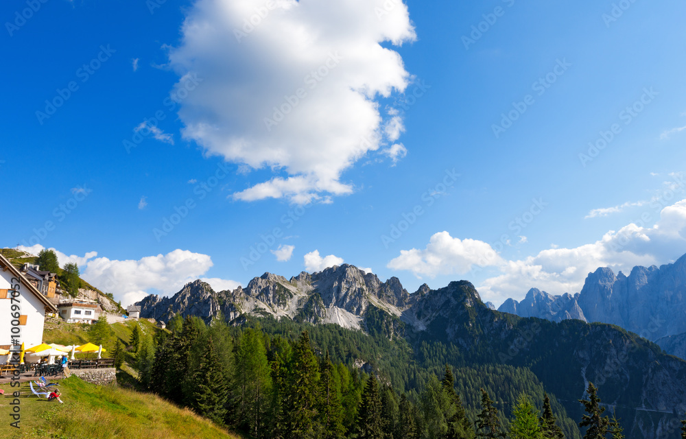 Cima del Cacciatore - Julian Alps Italy / Cima del Cacciatore (Peak of the Hunter) in Julian Italian Alps. Lussari, Tarvisio, Friuli Venezia Giulia, Italy