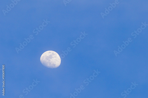 moon photographed during the day