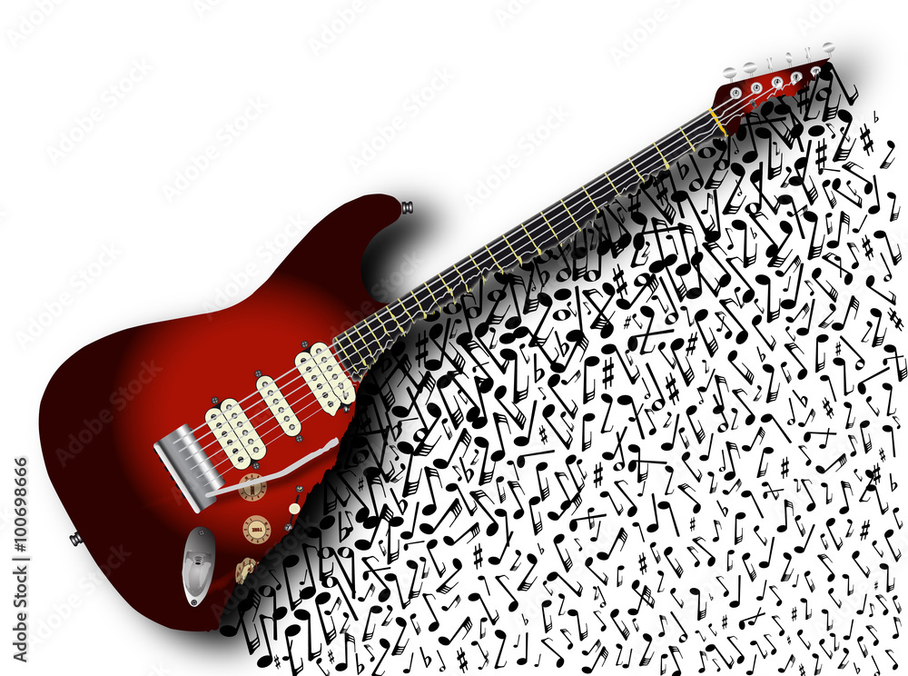 Obraz premium Musical Guitar Background