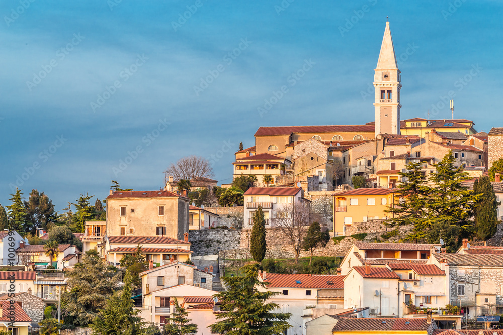Vrsar Village With Church Tower-Istria,Croatia