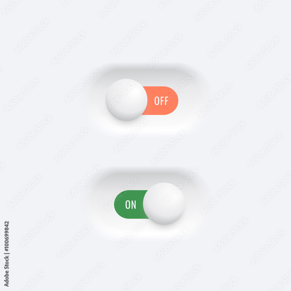 ON - OFF switches button ON - OFF switches button