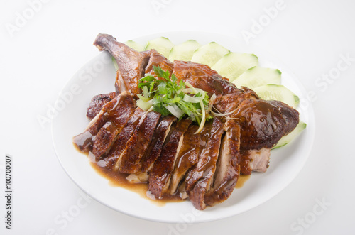 duck. roast duck traditional chinese cuisine