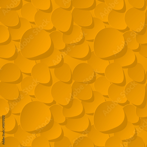 Floral 3d Seamless Vector Pattern Background with rose petals yellow.