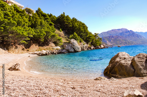 Einsamer Strand an der kroatischen Adria