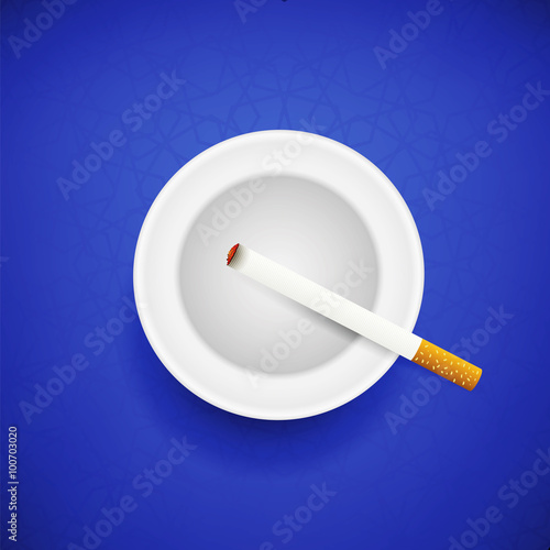 Cigarette and Ashtray