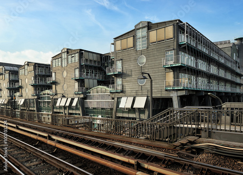 Buildings of the Gruner + Jahr Publishing in Hamburg, Germany fr