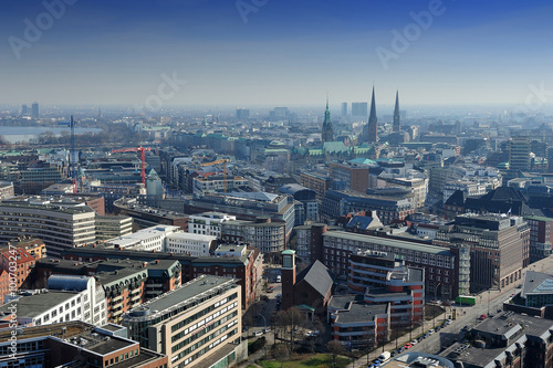 aerial view of Hamburg, Germany