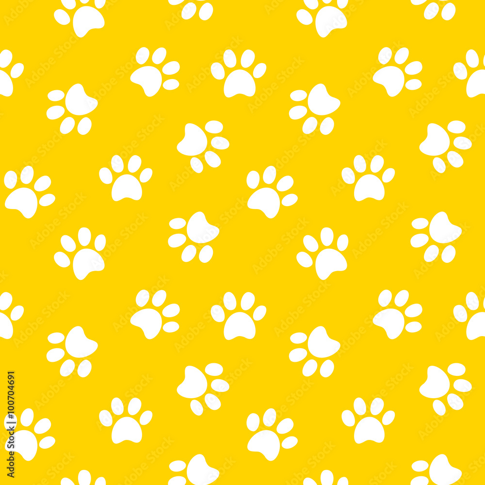 paw print seamless pattern paw print seamless pattern