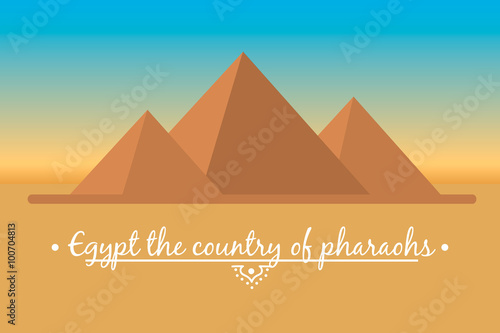  landscape of the Egyptian pyramids