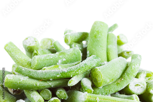 Frozen green beans. Isolate...