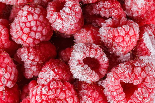 Frozen Raspberry background