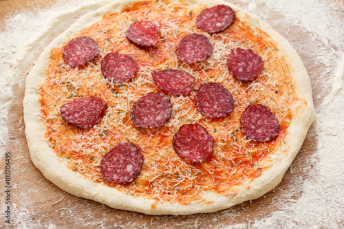 Cooking pizza, Italian food...