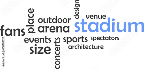 word cloud - stadium