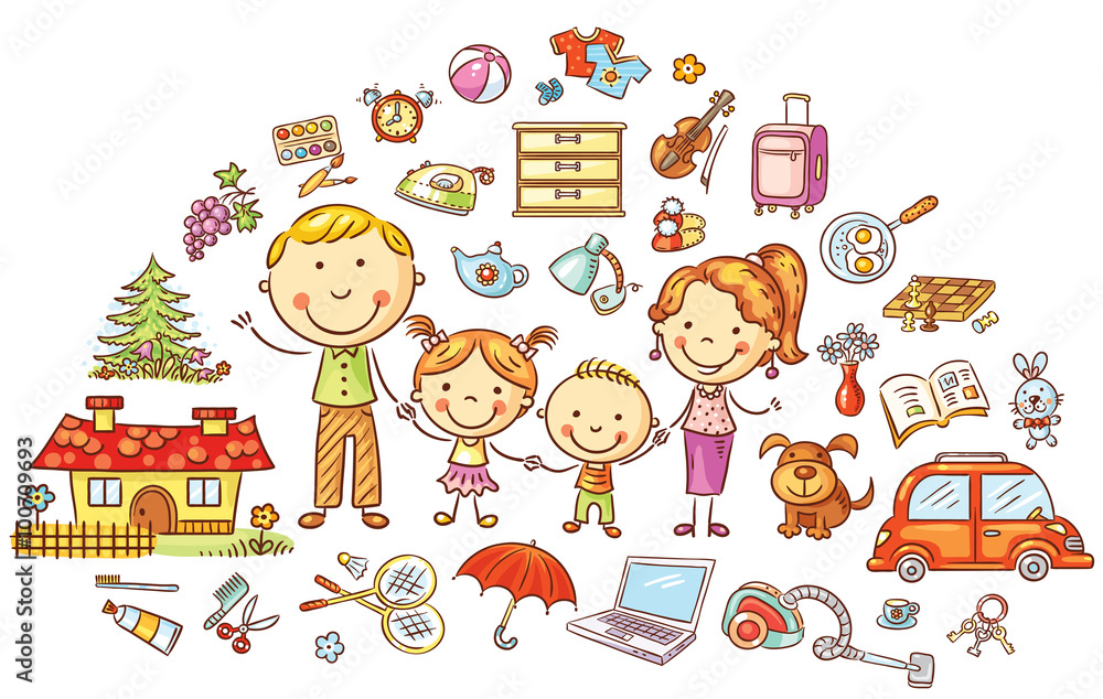 Family life and household set Family life and household set