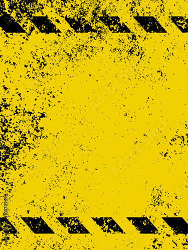 A grungy and worn hazard stripes texture. EPS 8