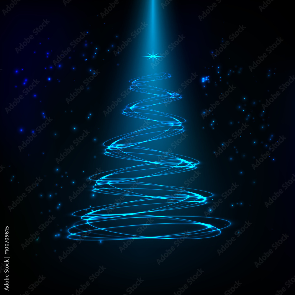 The Magic Christmas Tree vector illustration The Magic Christmas Tree vector illustration