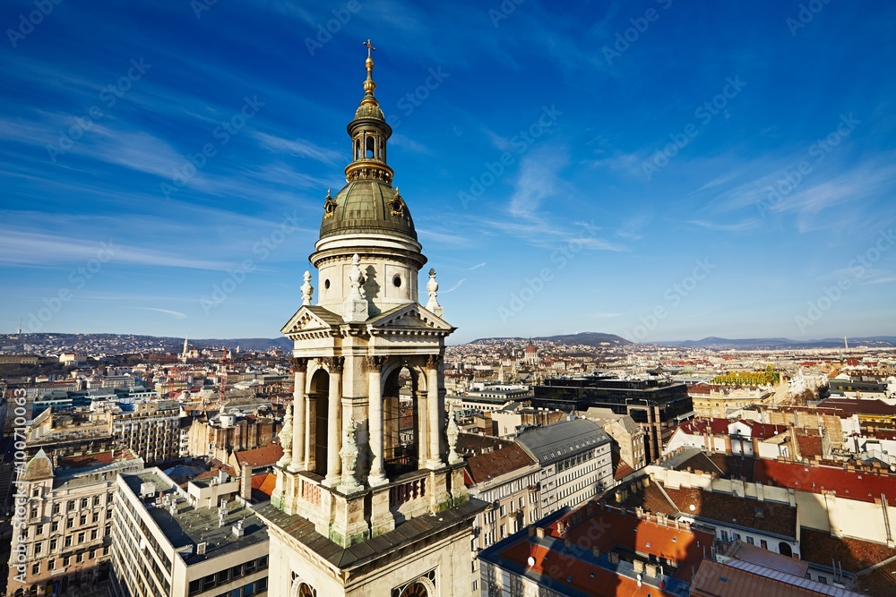 View from St. Stephen's Basilica, Budapest Hungary