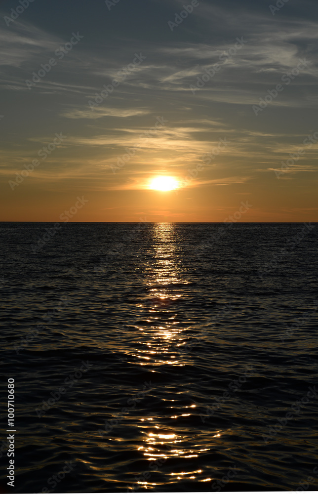 Sonnenuntergang am Meer