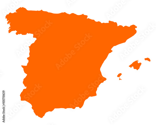 Karte von Spanien