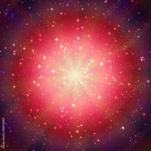 Mandala, purple starry circle