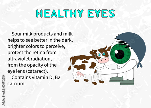 Benefits of dairy products for eyesight